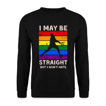 Tennis Droits LGBT - Sweat-shirt Unisexe - noir - Devant - Alina (178cm) & Michal (187cm)