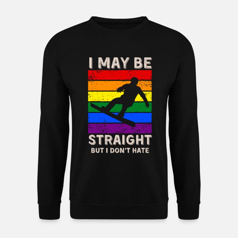 Snowboarding LGBT Rights - Unisex Sweatshirt - black