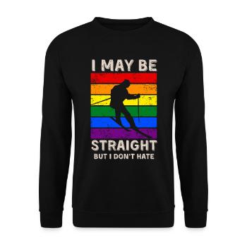 Ski Droits LGBT - Sweat-shirt Unisexe - noir - Devant - Alina (178cm) & Michal (187cm)