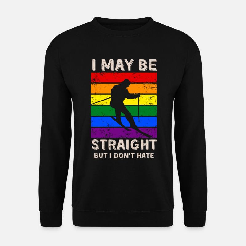 Skiing LGBT Rights - Unisex Sweatshirt - black