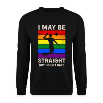 Volleyball Droits LGBT - Sweat-shirt Unisexe - noir - Devant - Alina (178cm) & Michal (187cm)