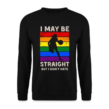 Basketball Droits LGBT - Sweat-shirt Unisexe - noir - Devant - Alina (178cm) & Michal (187cm)