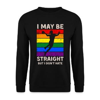 Handball LGBT Rights - Unisex Sweatshirt - black - Front - Alina (178cm) & Michal (187cm)