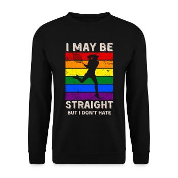 Tennis Droits LGBT - Sweat-shirt Unisexe - noir - Devant - Alina (178cm) & Michal (187cm)
