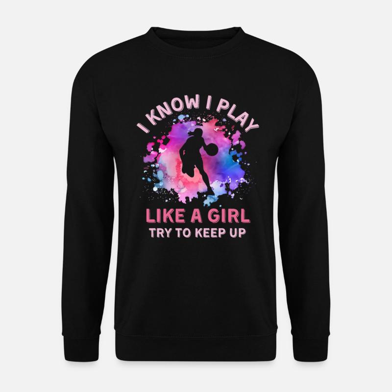 Damen Basketball Mädchen - Unisex Pullover - Schwarz