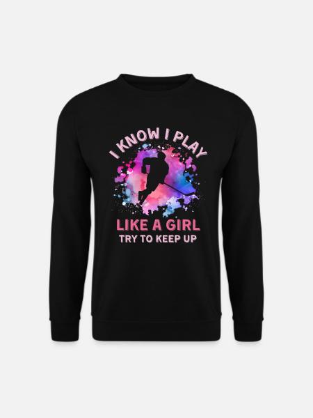 Frauen Eishockey Mädchen - Unisex Pullover - Schwarz