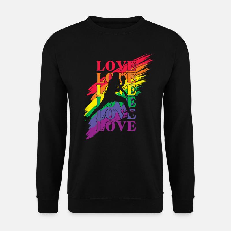Table-tennis LGBT Pride - Unisex Sweatshirt - black