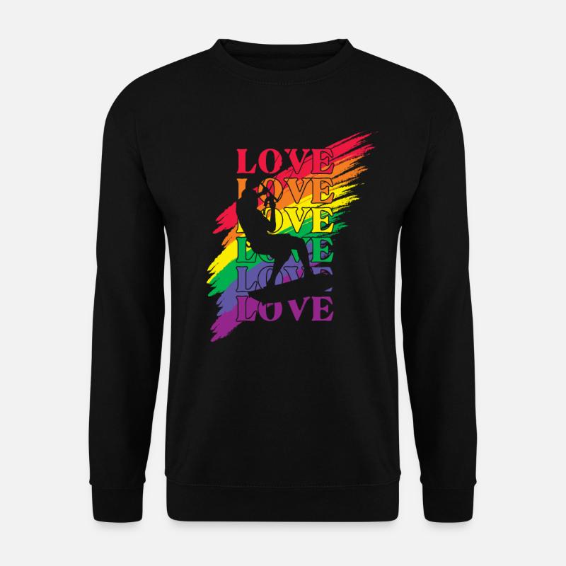 Kitesurfen LGBT Pride - Unisex Pullover - Schwarz
