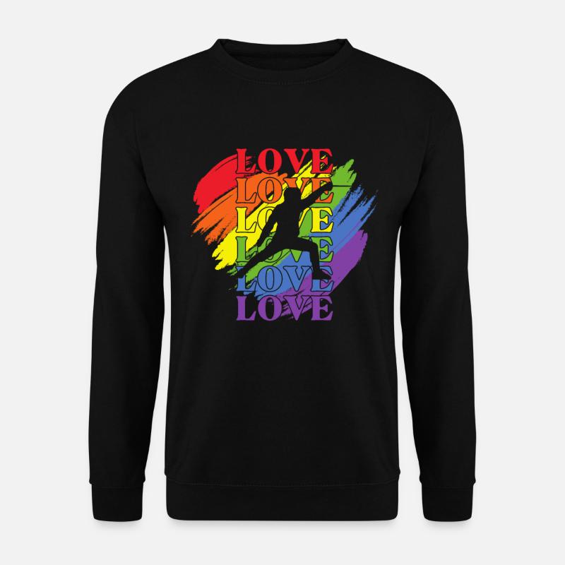 Fechten LGBT Pride - Unisex Pullover - Schwarz