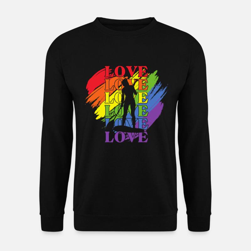 Paddleboard LGBT Pride - Unisex Pullover - Schwarz