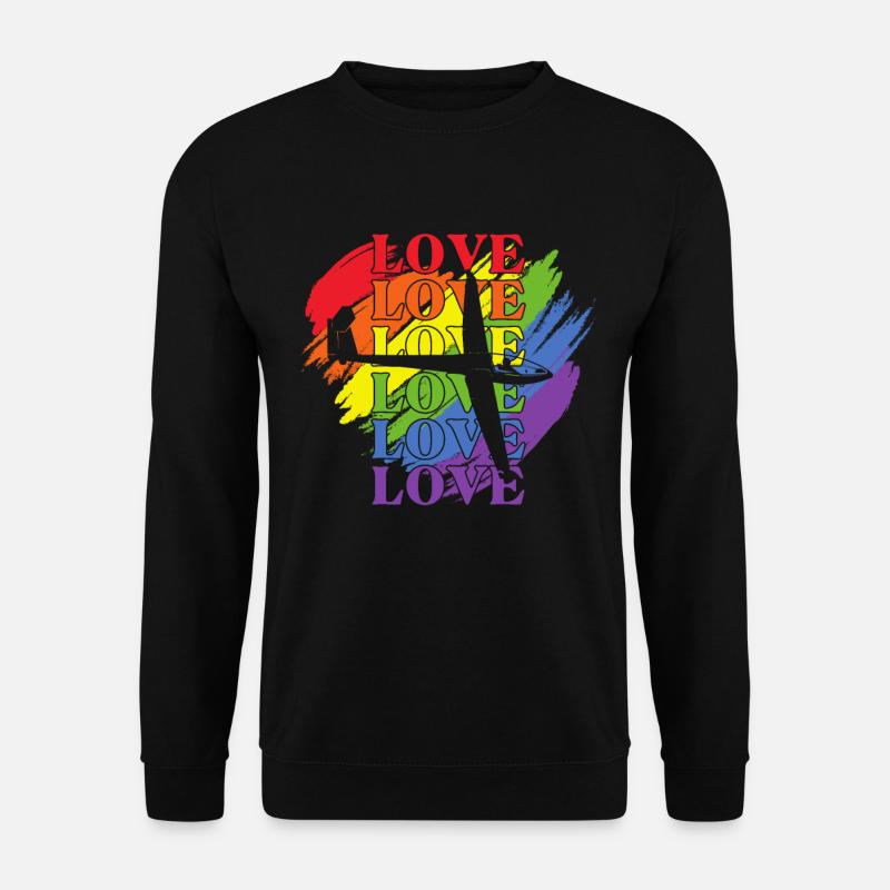 Gliding LGBT Pride - Unisex Sweatshirt - black