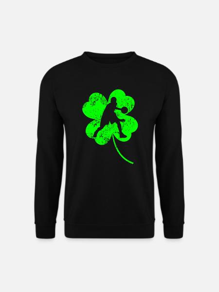 Basketball St. Patrick's Day Kleeblatt - Unisex Pullover - Schwarz