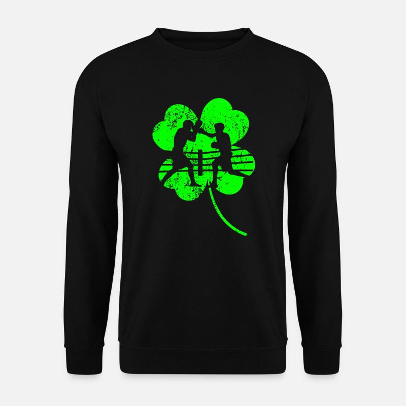 Boxen St. Patrick's Day Kleeblatt - Unisex Pullover - Schwarz