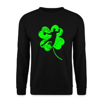 Handball Trèfle de la Saint-Patrick - Sweat-shirt Unisexe - noir - Devant - Alina (178cm) & Michal (187cm)