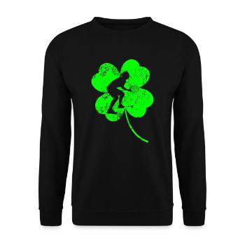 Badminton Trèfle de la Saint-Patrick - Sweat-shirt Unisexe - noir - Devant - Alina (178cm) & Michal (187cm)