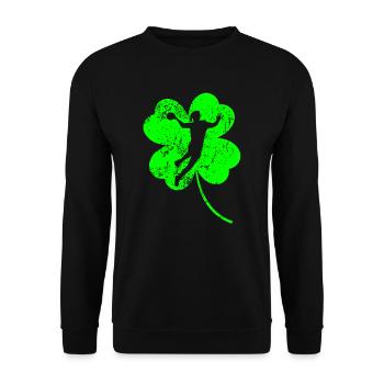 Handball Trèfle de la Saint-Patrick - Sweat-shirt Unisexe - noir - Devant - Alina (178cm) & Michal (187cm)