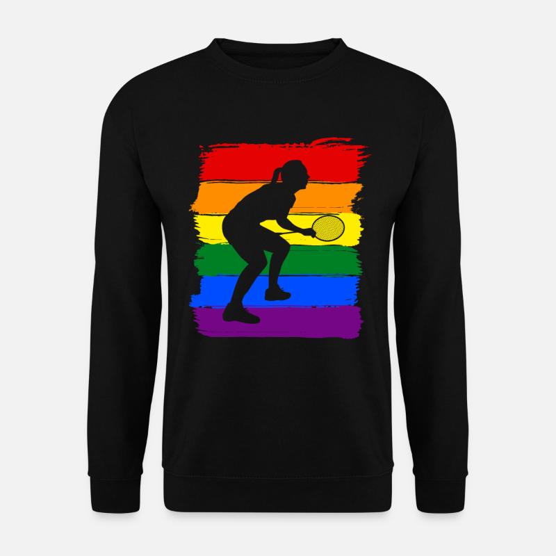 Frauen Badminton LGBT - Unisex Pullover - Schwarz