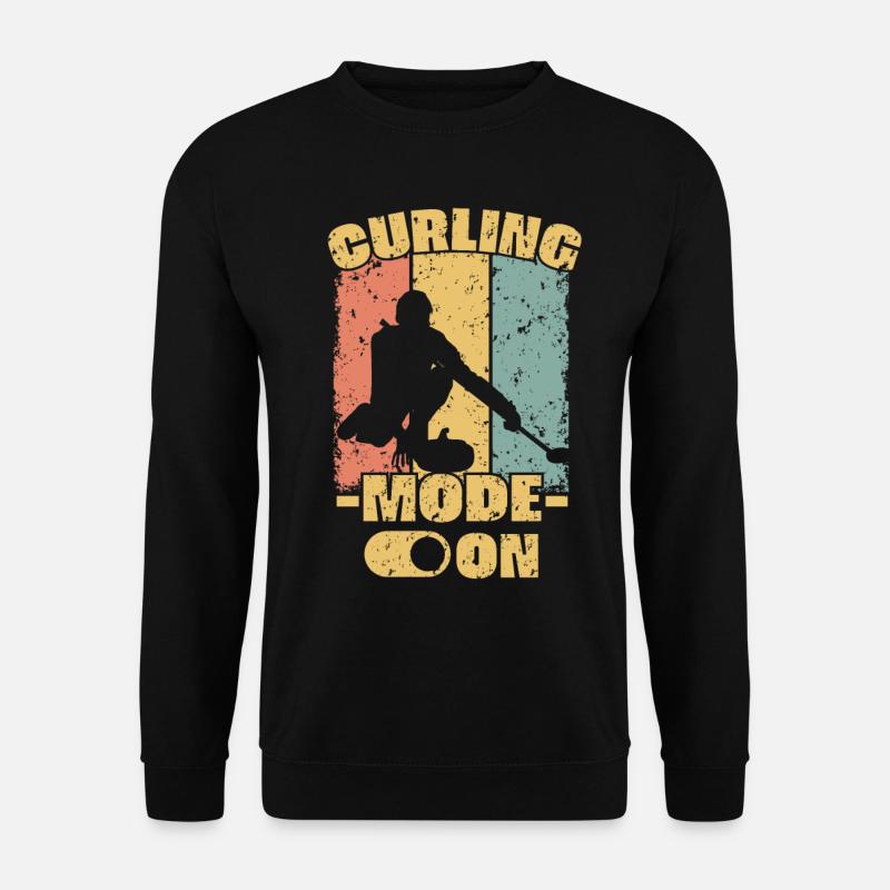 Eisstockschießen retro - Unisex Pullover - Schwarz