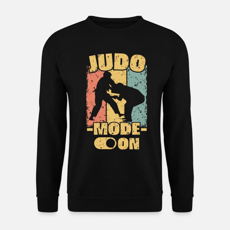Judo Retro - Unisex Pullover - Schwarz