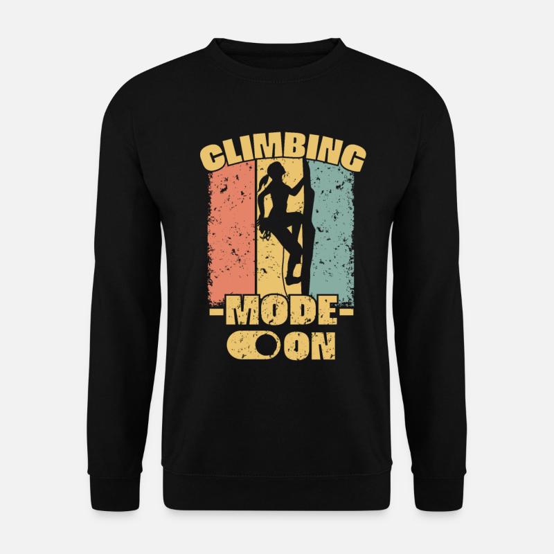 Frauen Klettern retro - Unisex Pullover - Schwarz
