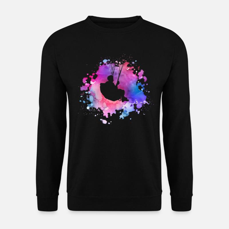 Frauen Paragliding Mädchen - Unisex Pullover - Schwarz