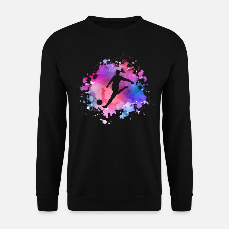 Frauen Fußball Mädchen - Unisex Pullover - Schwarz