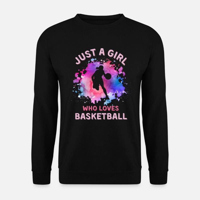 Damen Basketball Mädchen - Unisex Pullover - Schwarz