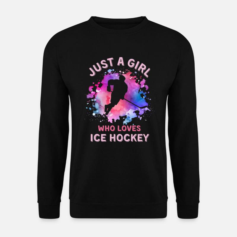 Frauen Eishockey Mädchen - Unisex Pullover - Schwarz