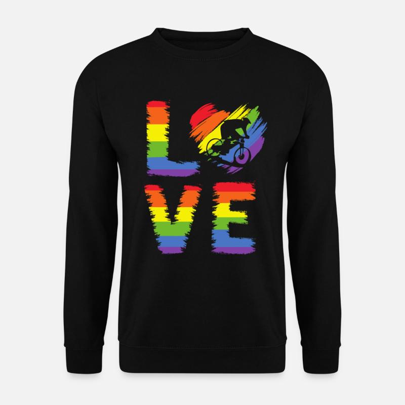 Radfahren LGBT Pride - Unisex Pullover - Schwarz