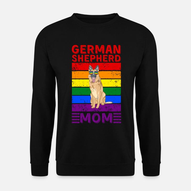 Deutsch-Schäferhundmutter LGBTQ - Unisex Pullover - Schwarz