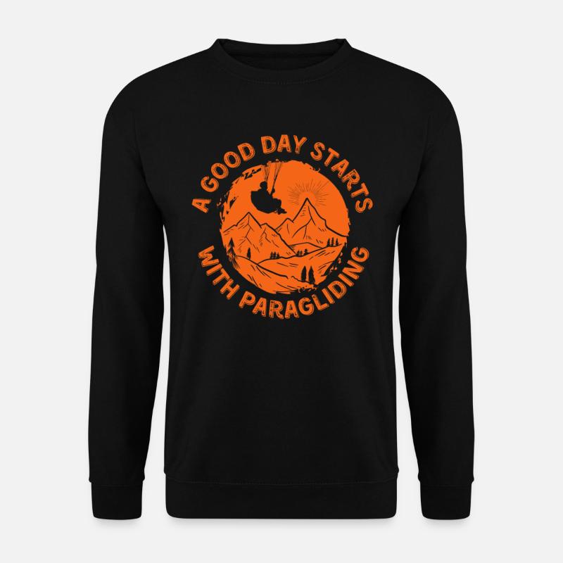 Gleitschirmfliegen - Unisex Pullover - Schwarz