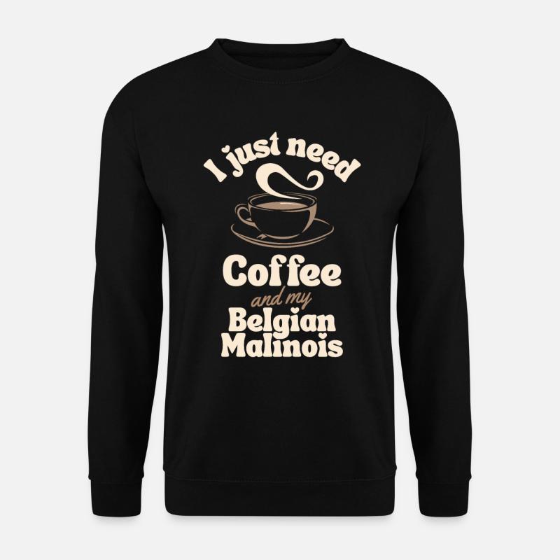 Coffee Malinois lover - Unisex Sweatshirt - black