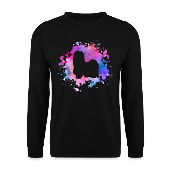 Shih-tzu Hundeliebhaber - Unisex Pullover - Schwarz - Vorne - Alina (178cm) & Michal (187cm)