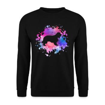 Cocker-spaniel dog lover - Unisex Sweatshirt - black - Front - Alina (178cm) & Michal (187cm)