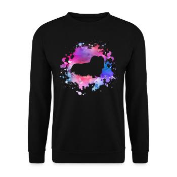 Pekingese dog lover - Unisex Sweatshirt - black - Front - Alina (178cm) & Michal (187cm)