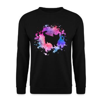 Amoureux des chats Munchkin - Sweat-shirt Unisexe - noir - Devant - Alina (178cm) & Michal (187cm)
