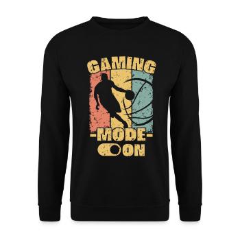 Basketball retro - Unisex Pullover - Schwarz - Vorne - Alina (178cm) & Michal (187cm)