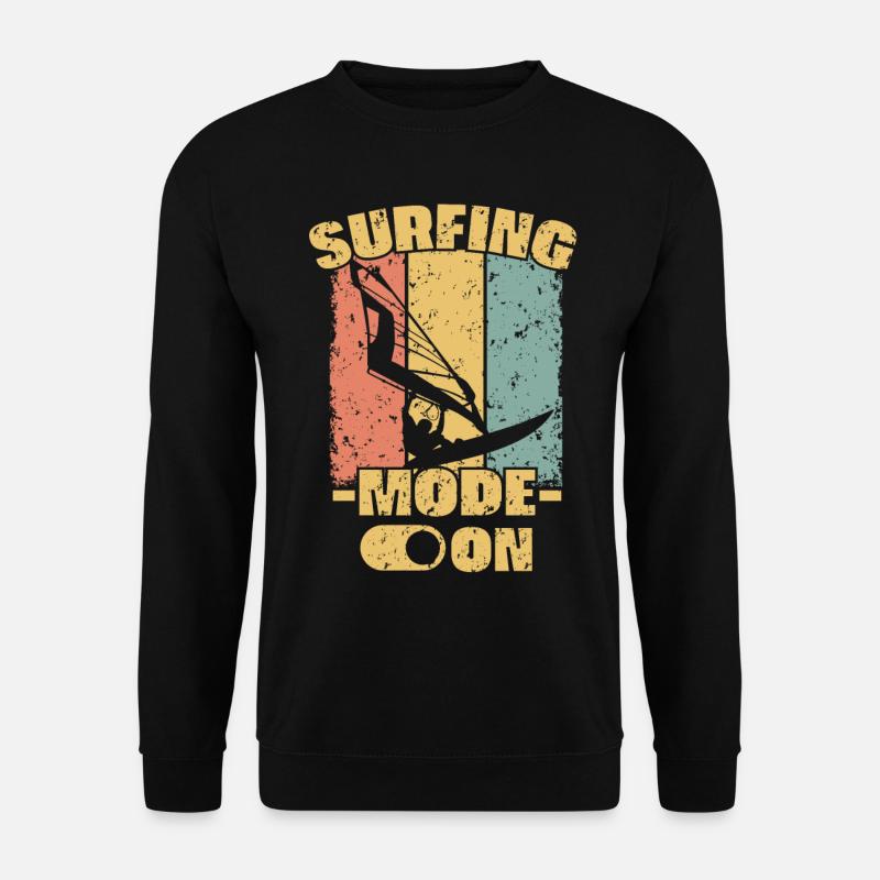 Windsurfing retro - Unisex Sweatshirt - black