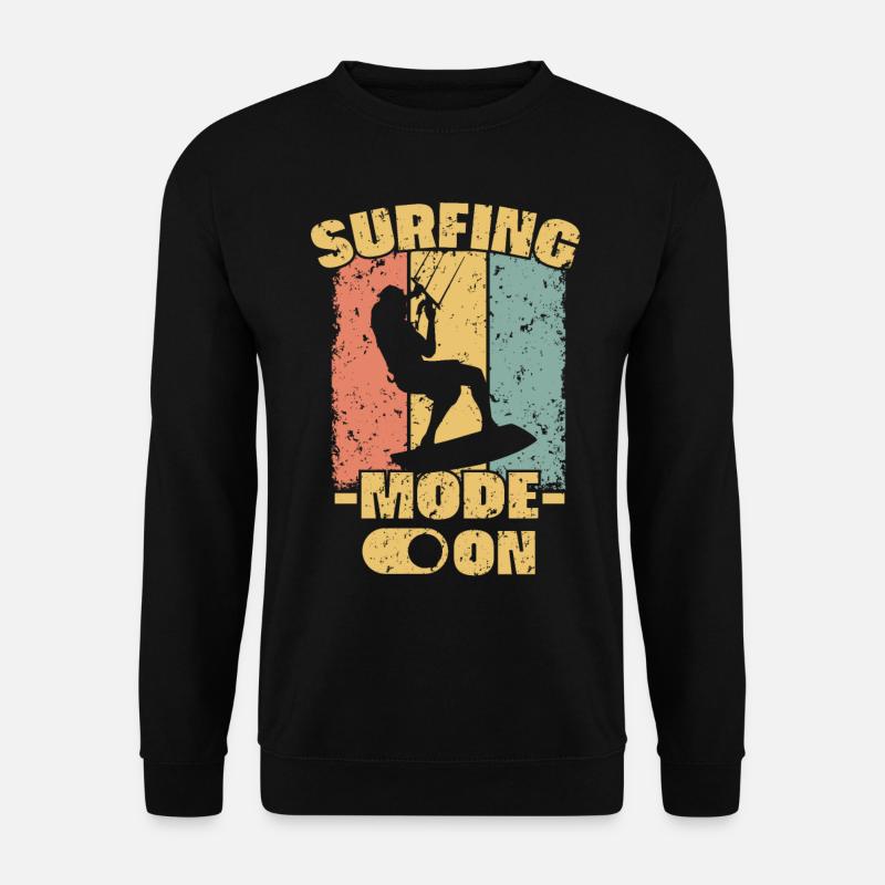 Kitesurfen Retro - Unisex Pullover - Schwarz