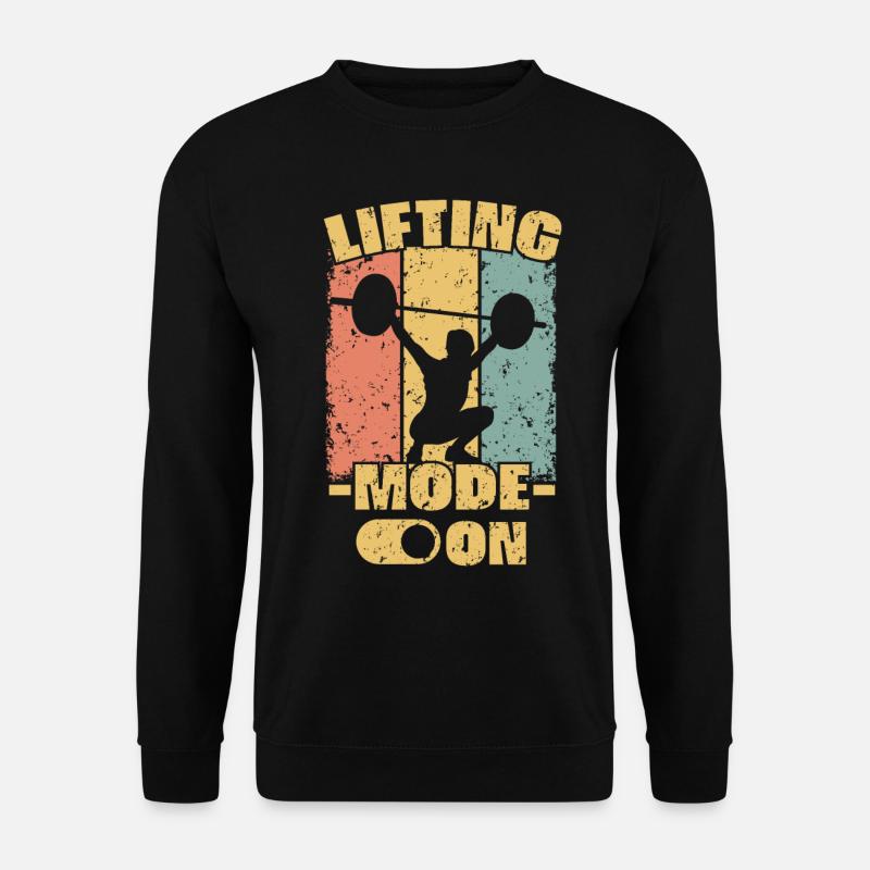 Frauen Gewichtheben retro - Unisex Pullover - Schwarz