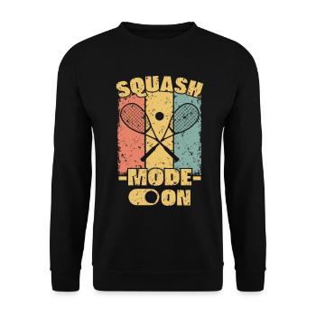 Squash retro - Unisex Sweatshirt - black - Front - Alina (178cm) & Michal (187cm)