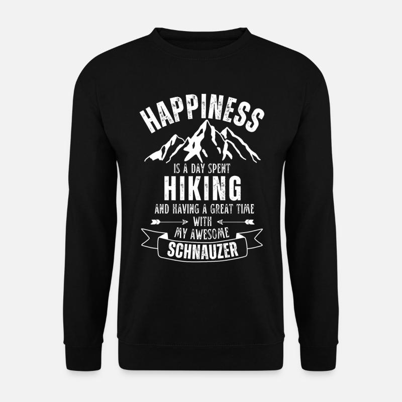 Hiking and Schnauzer lover - Unisex Sweatshirt - black
