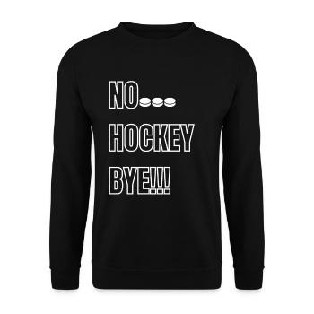 Chemise de joueur de hockey. - Sweat-shirt Unisexe - noir - Devant - Alina (178cm) & Michal (187cm)
