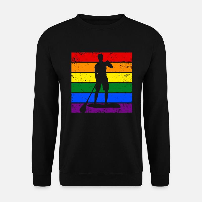 Paddleboard LGBTQ - Unisex Pullover - Schwarz