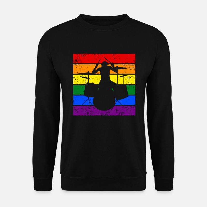 Trommeln LGBTQ - Unisex Pullover - Schwarz