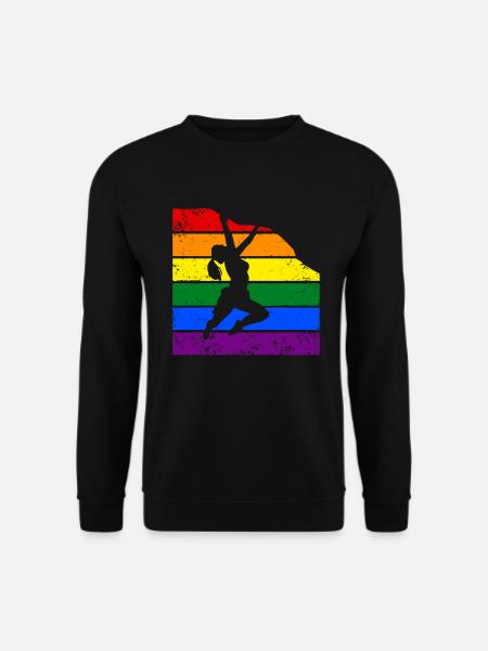 Women Climbing LGBTQ Rock-climbing - Unisex Sweatshirt - black