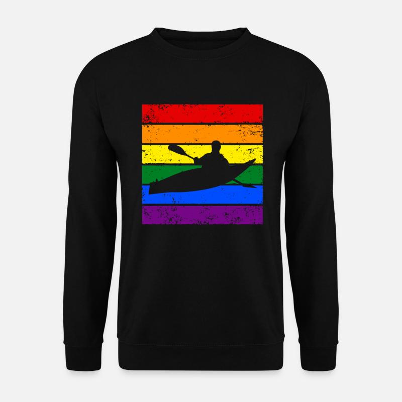 Kanufahren LGBTQ - Unisex Pullover - Schwarz