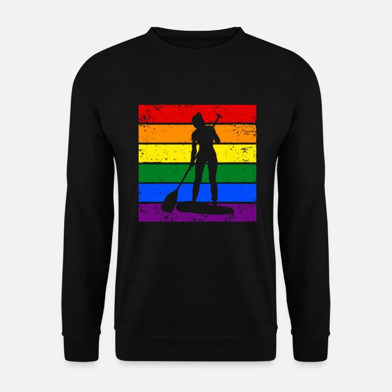 Paddleboard LGBTQ - Unisex Pullover - Schwarz
