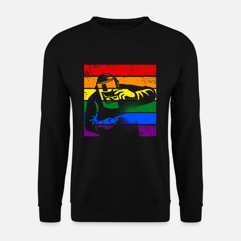 Schweißen LGBTQ - Unisex Pullover - Schwarz
