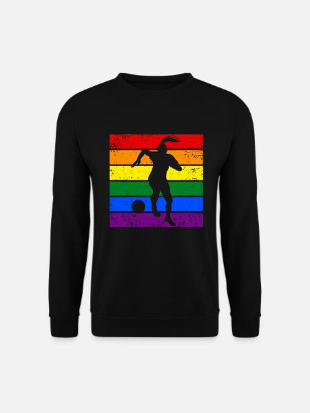 Frauenfußball LGBTQ - Unisex Pullover - Schwarz